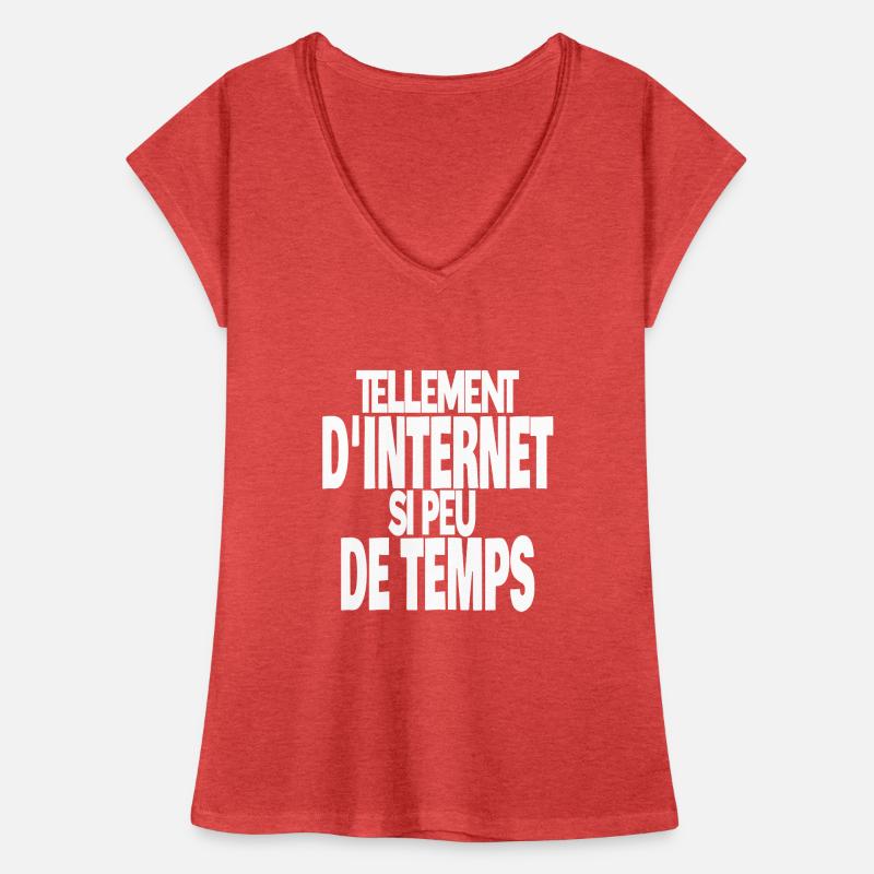 tellement d'internet si peu de temps T-shirt vintage Femme
