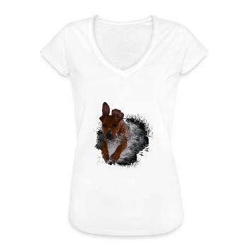 Rhodesian Ridgeback - Frauen Vintage T-Shirt - Anthrazit - Vorne - Danielle (179cm)