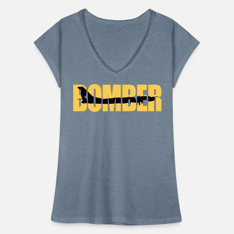 Blouson aviateur Tu-95 T-shirt vintage Femme