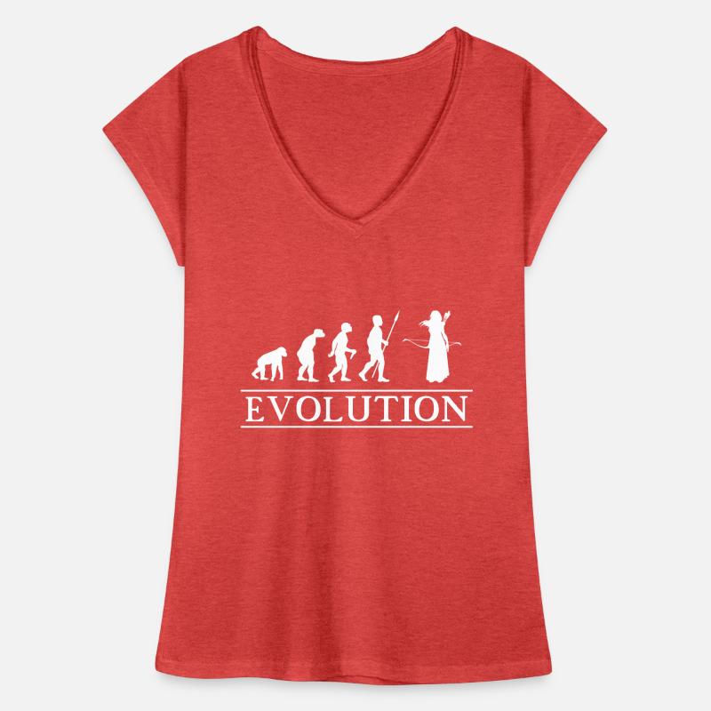 Gaming RPG Archery Evolution Women's Vintage T-Shirt
