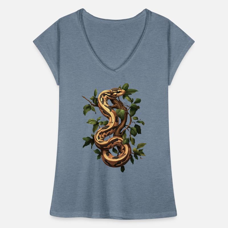 Roi Python Serpents Amoureux Terrarium Python T-shirt vintage Femme