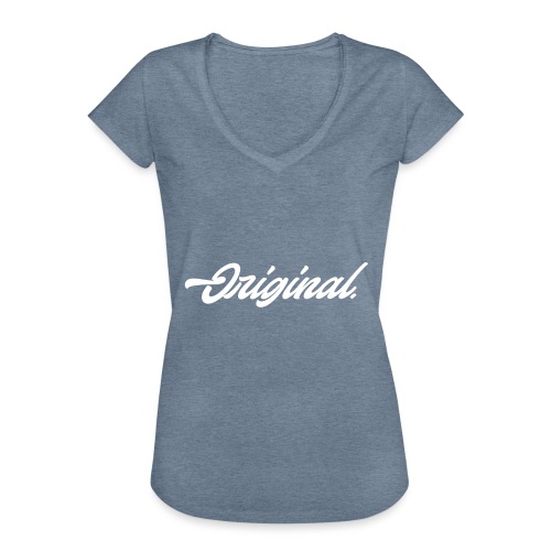 Original Lettering [White] - Women's Vintage T-Shirt