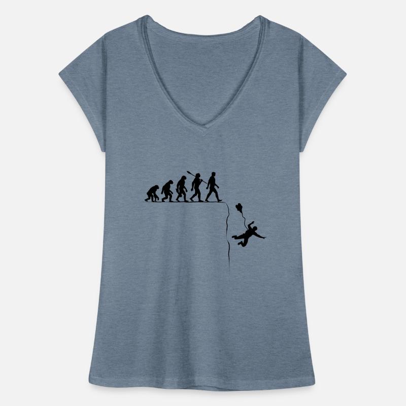 Evolution Base Jump Basejumper Extremsport Frauen Vintage T-Shirt