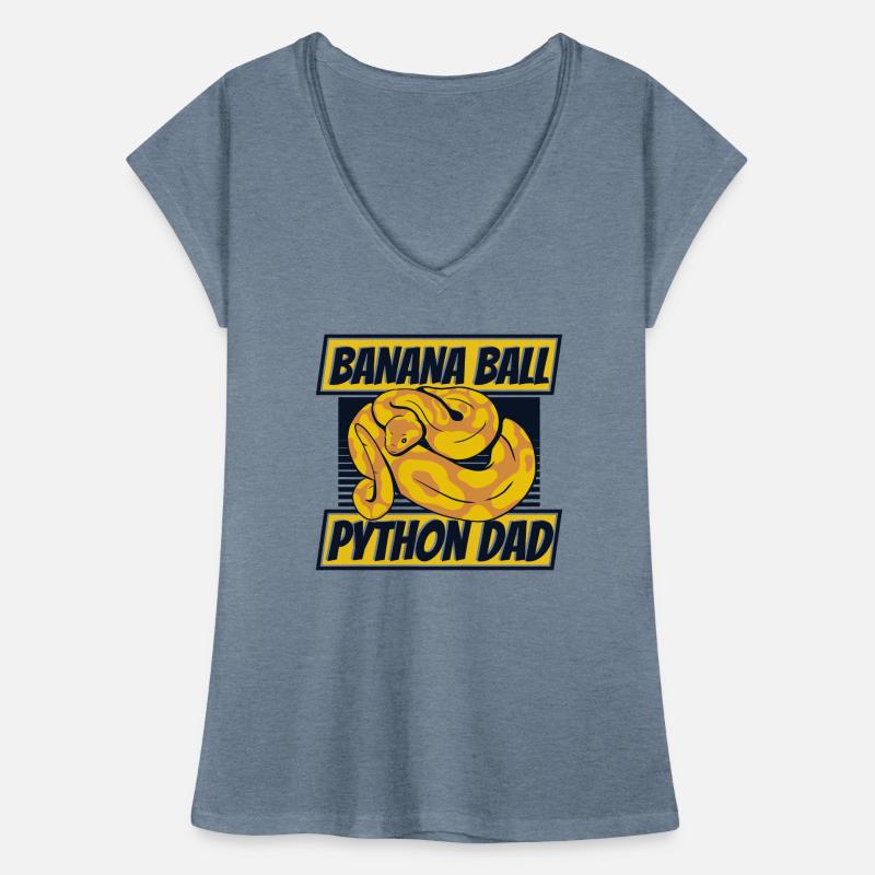 Boule de banane Python Papa Python Serpent Banane T-shirt vintage Femme