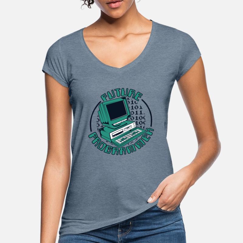 Future Programmer Softwareingenieur Developer Frauen Vintage T-Shirt