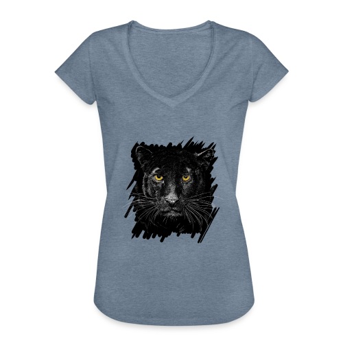 Schwarzer Panther - Frauen Vintage T-Shirt