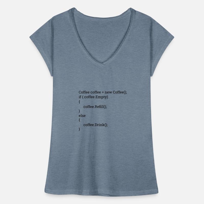 "Coffee and Code" | Programmierer, Programmer Frauen Vintage T-Shirt