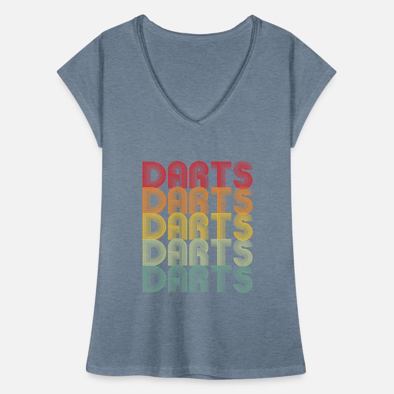 Conception de fléchettes rétro colorées T-shirt vintage Femme
