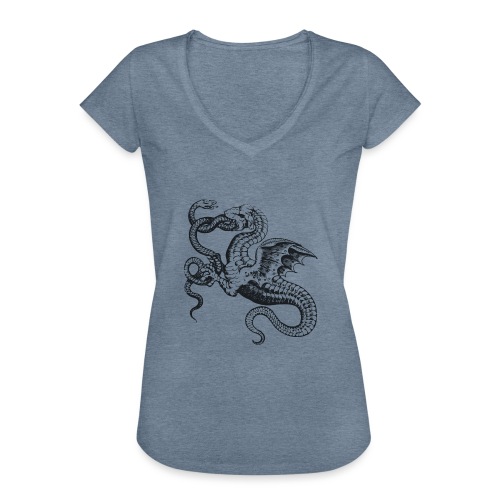 dragons luv - T-shirt vintage Femme