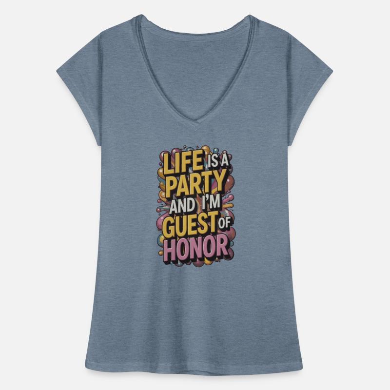 La vie est une fête – invité de la soirée T-shirt vintage Femme
