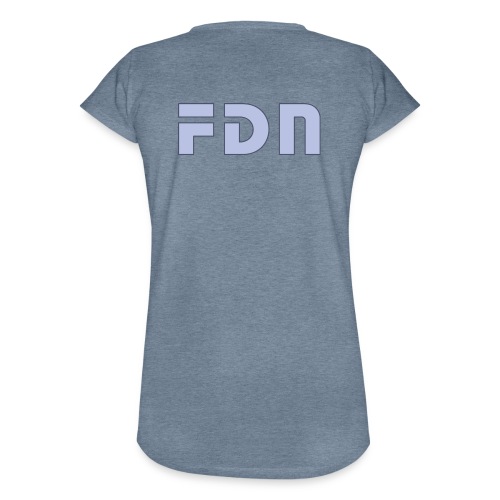 Logo French Data Network bleu - T-shirt vintage Femme