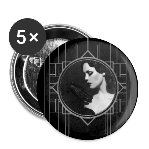 Femme Fatale Xarah Design 3 - Buttons large 2.2''/56 mm (5-pack)