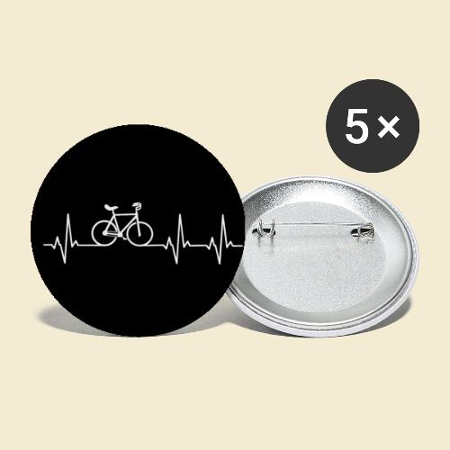Kunstrad | Heart Monitor Maske - Buttons groß 56 mm (5er Pack)