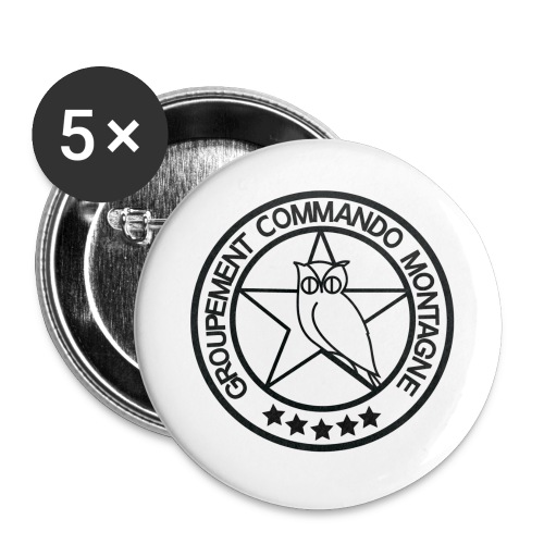 GCM - Lot de 5 grands badges (56 mm)