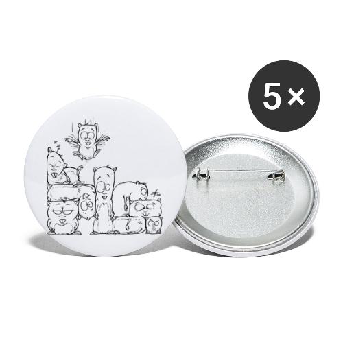 hamstris - Buttons groß 56 mm (5er Pack)