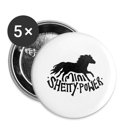 Shetty Power - Buttons groß 56 mm (5er Pack)