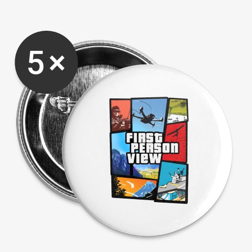 Ultimate Video Game - Buttons large 2.2''/56 mm (5-pack)
