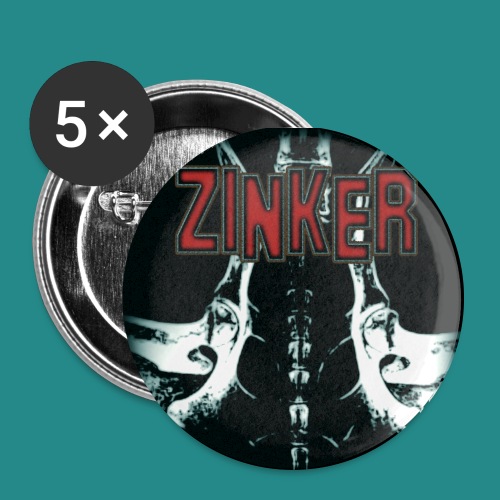 Zinker CD Cover - Buttons groß 56 mm (5er Pack)