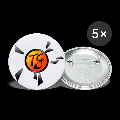 Timmy G orange - Lot de 5 grands badges (56 mm)