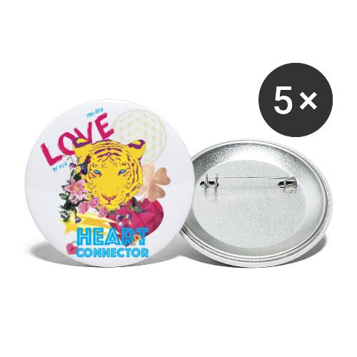 Design Heart Connector - Buttons groot 56 mm (5-pack)