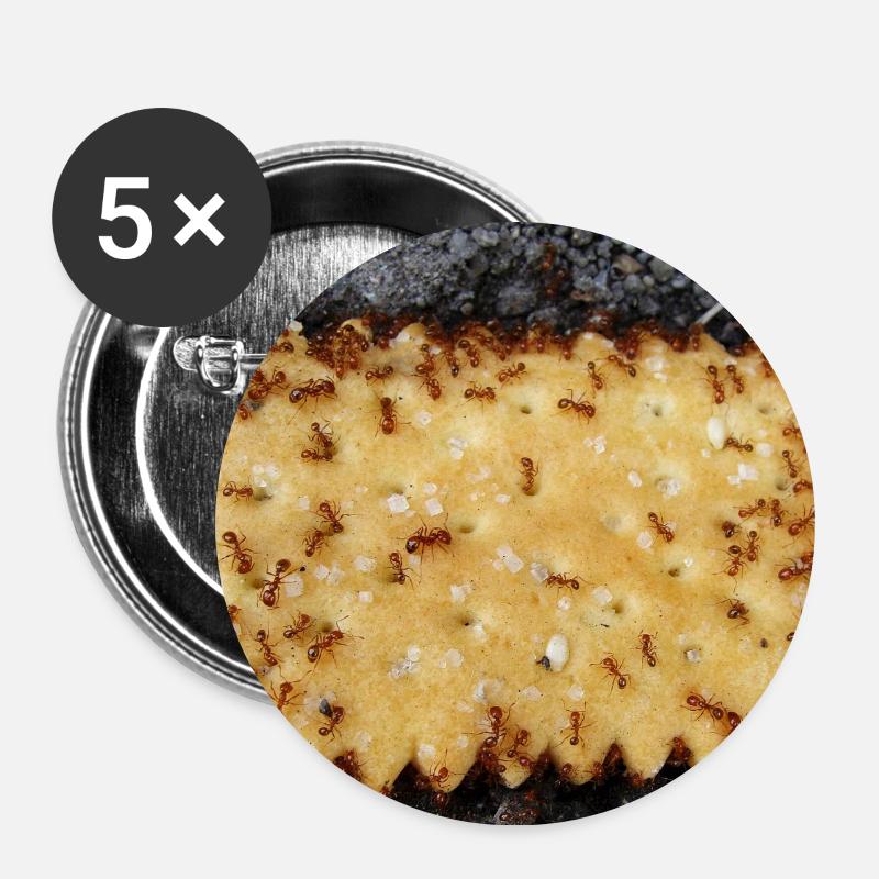 cookie - bad luck - Buttons groß 56 mm (5er Pack) - Weiß