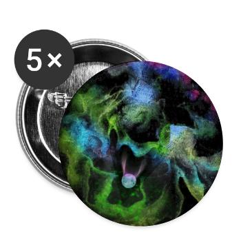 Orbe de la Nébuleuse de Fumée Cosmique - Lot de 5 grands badges (56 mm) - blanc - Devant