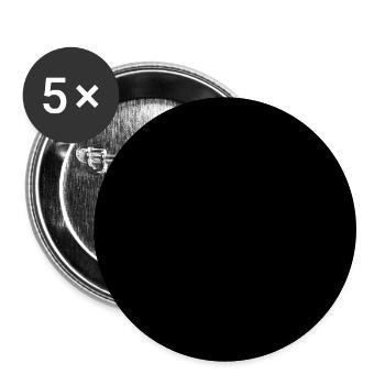 Rectangle - Lot de 5 grands badges (56 mm) - blanc - Devant
