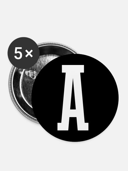 Staff - Buttons groß 56 mm (5er Pack) - Weiß