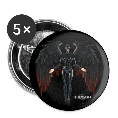 eXtravaganXa - Dark Angel / Maske Color - Buttons groß 56 mm (5er Pack)
