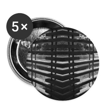 Bois abstrait V.1 - Lot de 5 grands badges (56 mm) - blanc - Devant