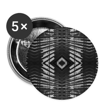 Bois abstrait V.3 - Lot de 5 grands badges (56 mm) - blanc - Devant