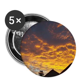 JensJensen - Buttons groß 56 mm (5er Pack) - Weiß - Vorne