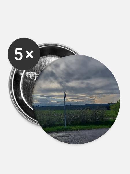Abendstimmung südlicher Schwarzwald - Buttons groß 56 mm (5er Pack) - Weiß