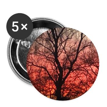 Abendrot - Buttons groß 56 mm (5er Pack) - Weiß - Vorne