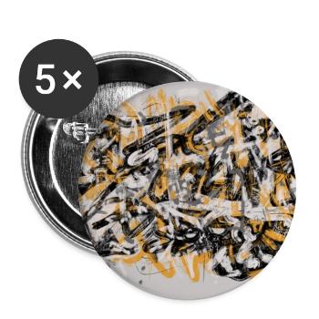 Tag Without a Face - Buttons large 2.2''/56 mm (5-pack) - white - Front