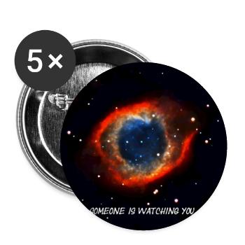 Helixnebel - Buttons groß 56 mm (5er Pack) - Weiß - Vorne