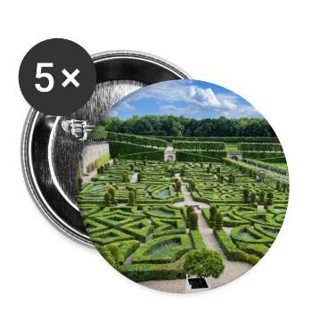 Der Ziergarten - Buttons groß 56 mm (5er Pack) - Weiß - Vorne
