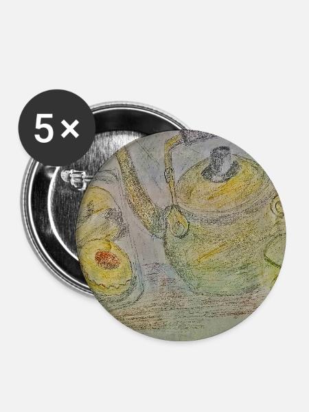 Fest des Eid el Fitre (algerische Tradition) - Buttons groß 56 mm (5er Pack) - Weiß