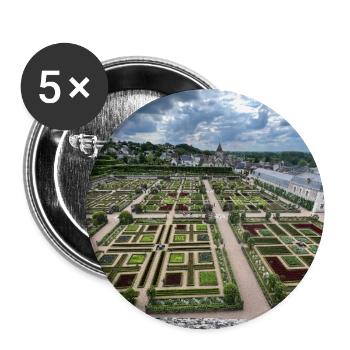 Der Ziergemüsegarten - Buttons groß 56 mm (5er Pack) - Weiß - Vorne