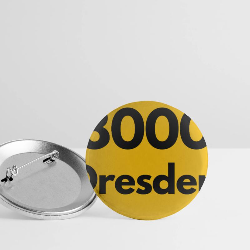 OLD POSTCODE POSTCODE RETRO 8000 DRESDEN ELBE Buttons large 2.2''/56 mm (5-pack)