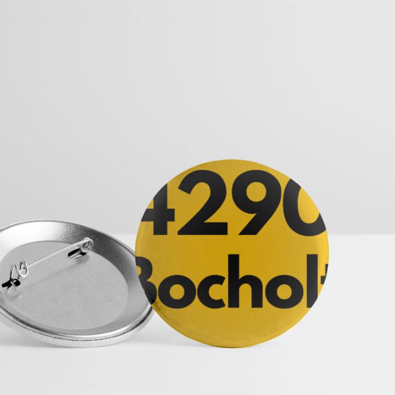 OLD POSTCODE POSTCODE 4290 BOCHOLT TEXTILSTADT Buttons large 2.2''/56 mm (5-pack)