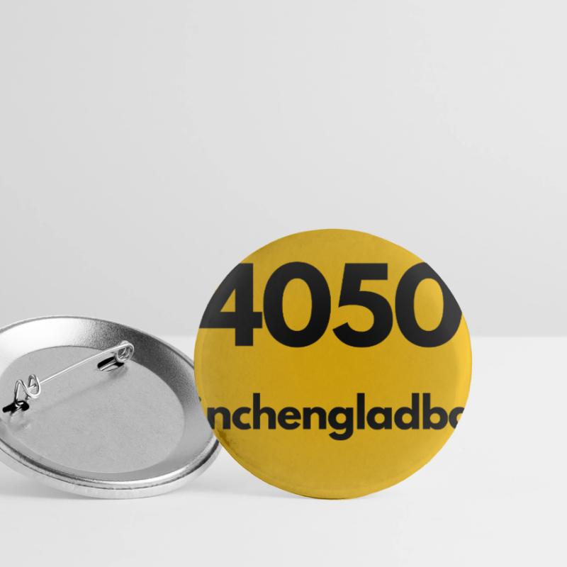 OLD POSTCODE POSTCODE 4050 MÖNCHENGLADBACH FUSSBAL Buttons large 2.2''/56 mm (5-pack)