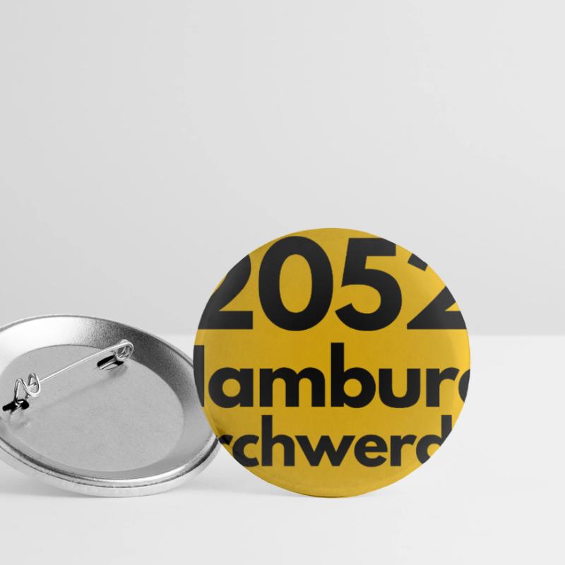 OLD POSTCODE POSTCODE 2053 HAMBURG KIRCHWERDER Buttons large 2.2''/56 mm (5-pack)