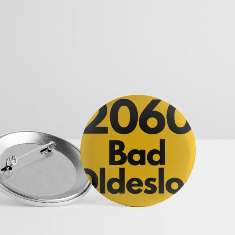 OLD POSTCODE POSTCODE RETRO 2060 BAD OLDESLOE Moin Buttons large 2.2''/56 mm (5-pack)