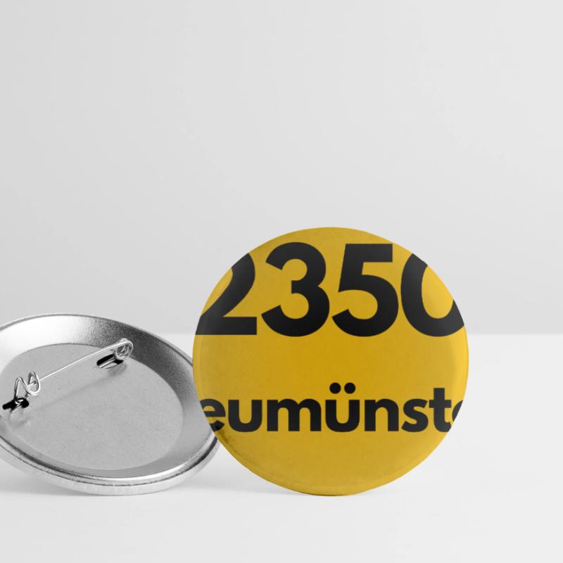 OLD POSTCODE POSTCODE RETRO 2350 NEUMÜNSTER – STOR Buttons large 2.2''/56 mm (5-pack)