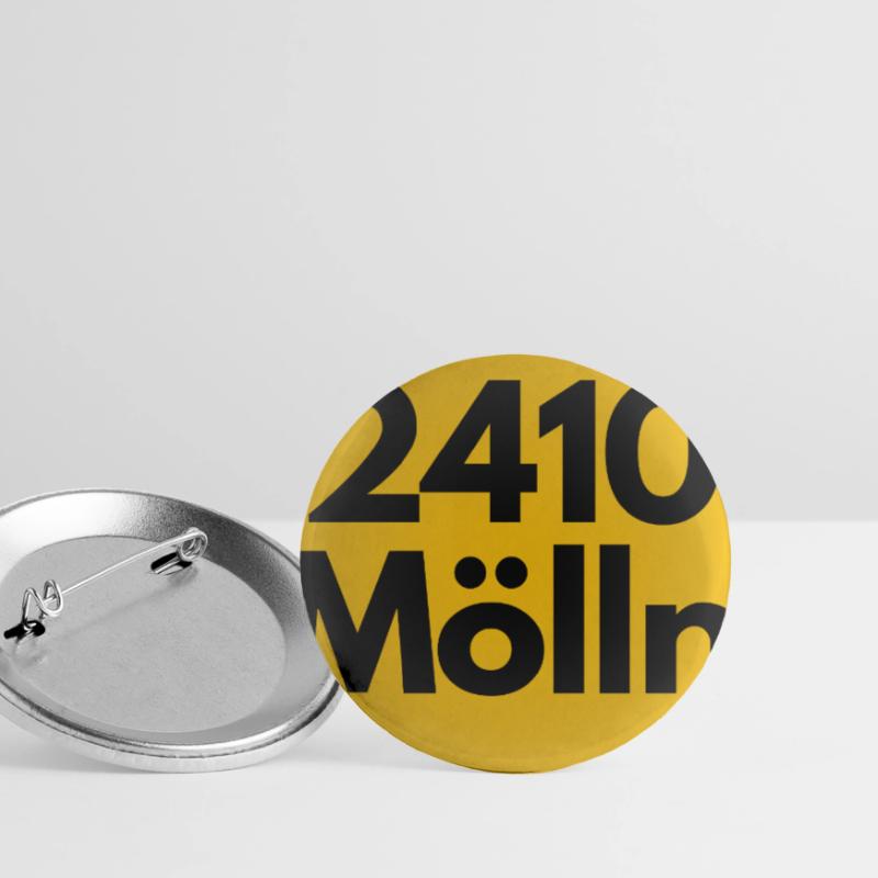 OLD POSTCODE ZIP CODE 2410 MÖLLN TIL EULENSPIEGEL Buttons large 2.2''/56 mm (5-pack)