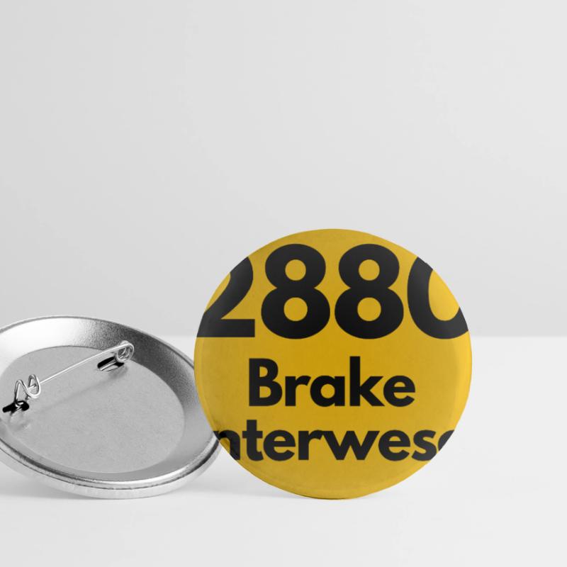 OLD POSTCODE ZIP CODE RETRO 2880 BRAKE UNTERWESER! Buttons large 2.2''/56 mm (5-pack)