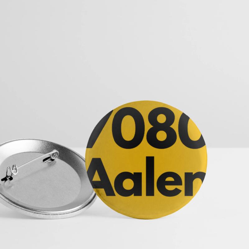 OLD POSTCODE ZIP CODE RETRO 7080 AALEN HEIMATSTOLZ Buttons large 2.2''/56 mm (5-pack)