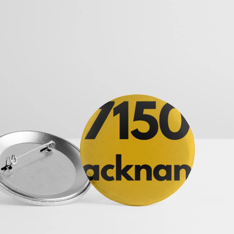 OLD POSTCODE POSTCODE RETRO 7150 BACKNANG HEIMAT Buttons large 2.2''/56 mm (5-pack)