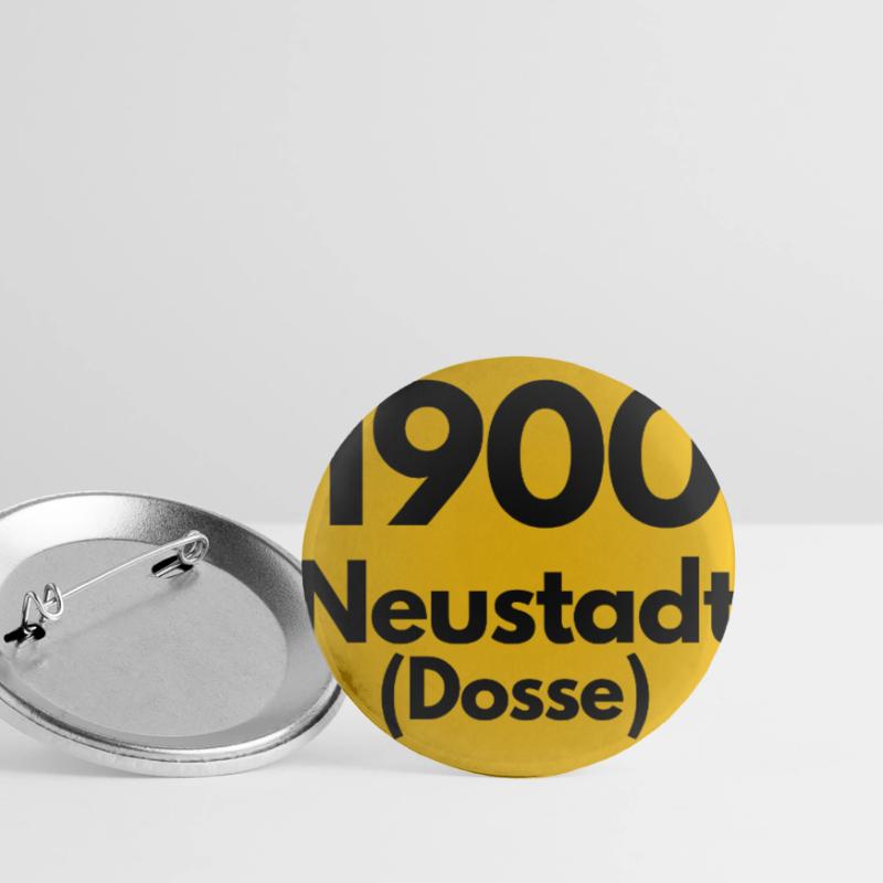 OLD POSTCODE ZIP CODE RETRO 1900 NEUSTADT DOSSE Buttons large 2.2''/56 mm (5-pack)